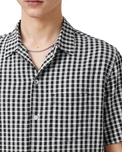 Activewear|AllSaints Tawney Short Sleeve Shirt Black 1
