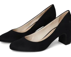 Heels|Heels|LifeStride Taylor Block Heel Dress Shoes Black Fabric