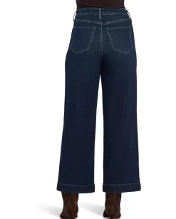 Women NYDJ Teresa Wide Leg Ankle Front Patch Pocket Jeans in