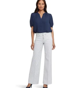 Women NYDJ Teresa Wide Leg Button Fly Jeans in