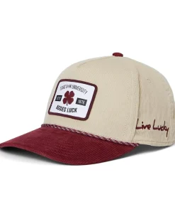 Black Clover Accessories|Accessories<Texas A&M Legacy Adjustable Snapback Hat Natural/Maroon/Corduroy With Rope Hd Patch