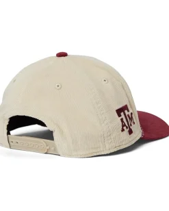 Black Clover Accessories|Accessories<Texas A&M Legacy Adjustable Snapback Hat Natural/Maroon/Corduroy With Rope Hd Patch