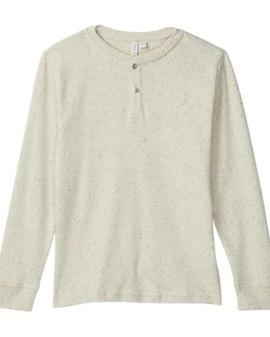 Kids/BOY Janie and Jack Textured Henley (Toddler/Little Kid/Big Kid)
