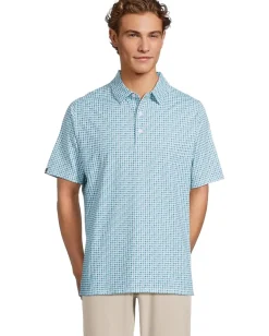 Callaway Activewear<18th Hole Food Print Polo Bright White