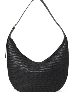 Women Madewell The Essential Curve Shoulder Bag in Handwoven Leather