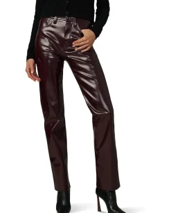 Joe's Jeans Jeans<The Vegan Patent Leather Margot Slim 32 Bordeaux