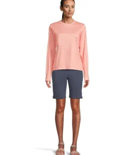 Activewear|Shirts & Tops|Columbia Tidal Tee™ PFG Fish Flag Long Sleeve Shirt Tiki Pink/Fish and Friends Flag