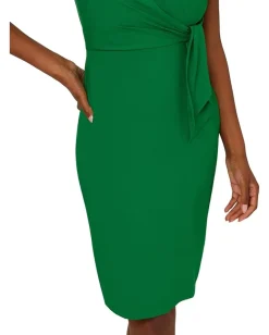 Adrianna Papell Dresses|Dresses<Tie Front Flutter Midi Dress Palm Leaf