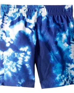Hurley Kids Clothing<Tie-Dye Boardshorts Set (Toddler/Little Kids) Deep Royal Blue