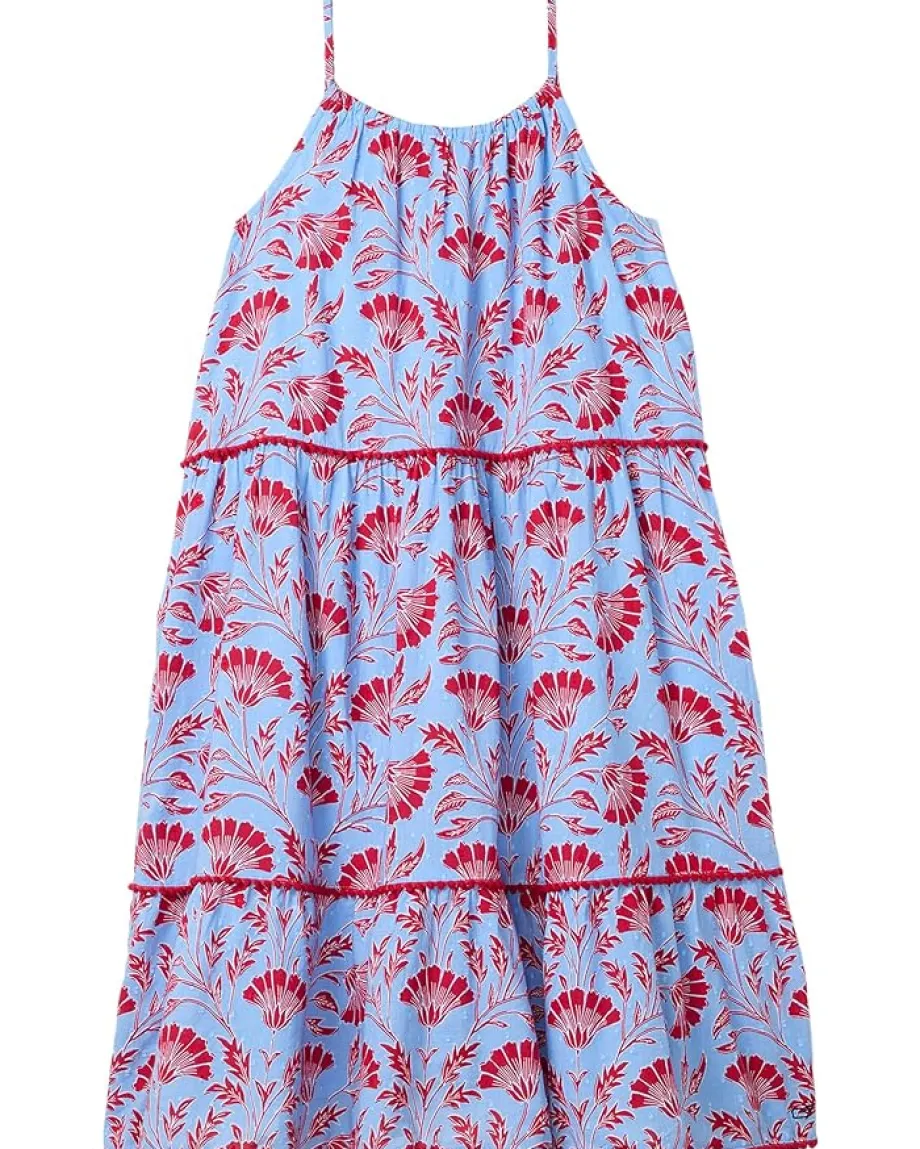 Vineyard Vines Kids Tiered Halter Dress (toddler/Little Kids/Big Kids) Harperfloral-sb/Lhr Online