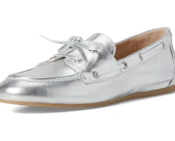 Stuart Weitzman Flats<Tinsley Moccasin Silver