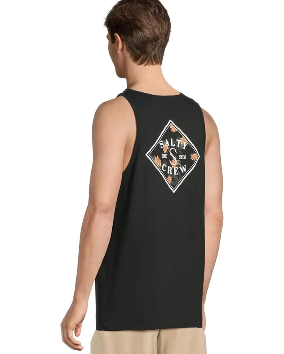 Activewear|T-Shirts|Salty Crew Tippet Fill Tank Black