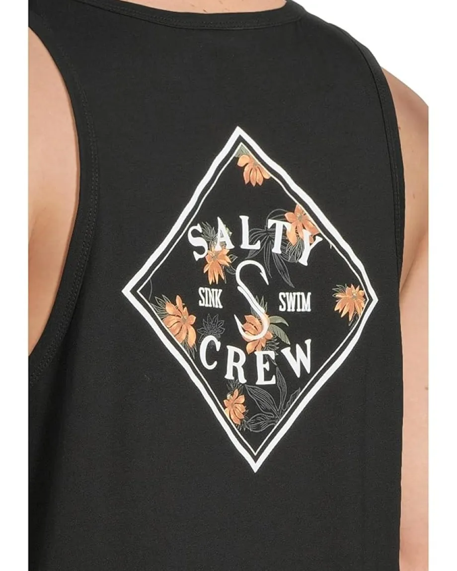 Activewear|T-Shirts|Salty Crew Tippet Fill Tank Black