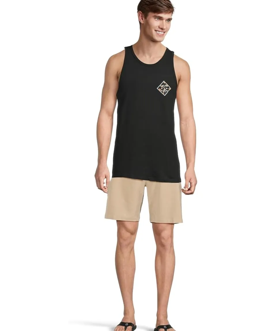 Activewear|T-Shirts|Salty Crew Tippet Fill Tank Black