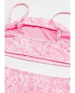 Lilly Pulitzer Kids Topher Bikini Upf 50+ (Toddler/Little Kids/Big Kids) Rousseau Pink Tidepool Treasures Swim Best