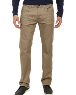 Activewear|Buffalo David Bitton Torpedo Stretch Twill in Tan