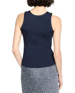 Shirts & Tops|Shirts & Tops|NIC+ZOE Trimmed Perfect Knit Ribbed Tank Dark Indigo
