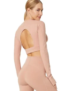 adidas by Stella McCartney Activewear|Shirts & Tops<TrueStrength Yoga Crop Top HS1720 Soft Almond