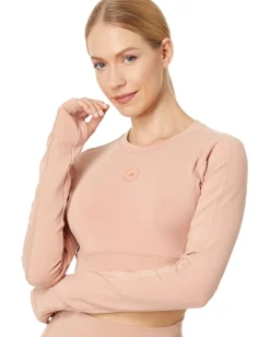 adidas by Stella McCartney Activewear|Shirts & Tops<TrueStrength Yoga Crop Top HS1720 Soft Almond