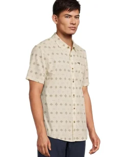 Activewear|Volcom Trusted Short Sleeve Woven White Print