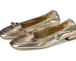Stuart Weitzman Tully Loafer Light Gold New