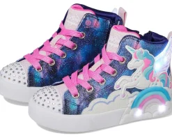 SKECHERS KIDS Twinkle Magic (Little Kid) Navy/Multi Best