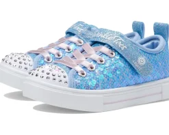 SKECHERS KIDS Twinkle Sparks - Sequin Party (Little Kid) Light Blue/Multi New