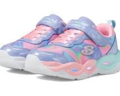 SKECHERS KIDS Twisty Glow - Sorbet Swirl 303716L Light Up Sneaker (Little Kid/Big Kid) Periwinkle/Multi Best