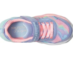 SKECHERS KIDS Twisty Glow - Sorbet Swirl 303716L Light Up Sneaker (Little Kid/Big Kid) Periwinkle/Multi Best
