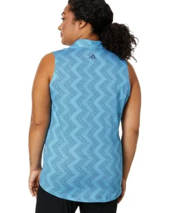 adidas Golf Activewear|Shirts & Tops<Ultimate365 Ottoman Sleeveless Polo Semi Blast Blue