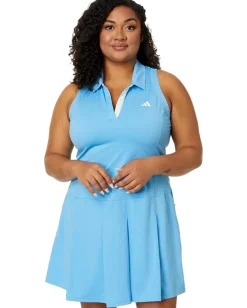 adidas Golf Ultimate365 Pleated Golf Dress Semi Blast Blue New