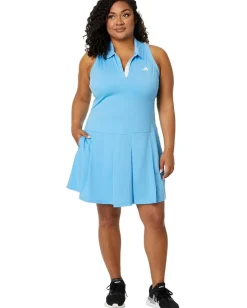 adidas Golf Ultimate365 Pleated Golf Dress Semi Blast Blue New