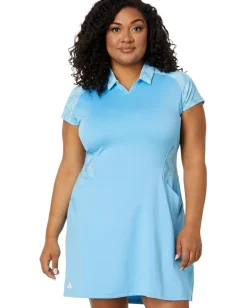 adidas Golf Dresses|Dresses<Ultimate365 Short Sleeve Golf Dress Semi Blast Blue