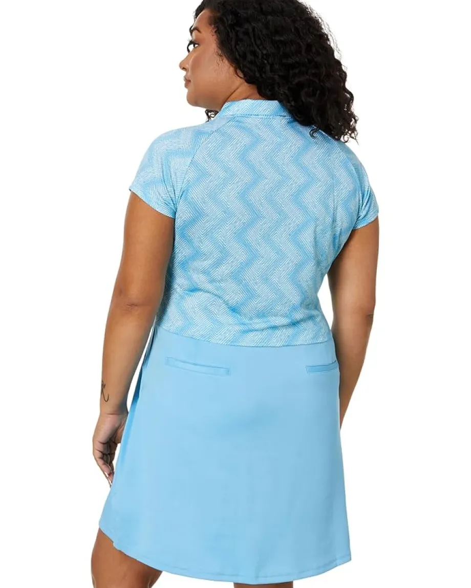adidas Golf Dresses|Dresses<Ultimate365 Short Sleeve Golf Dress Semi Blast Blue