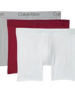 Calvin Klein Underwear Activewear<Ultra Soft Modern Modal Boxer Brief Greatest Grey/Beet Red/Icy Grey