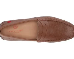 Marc Joseph New York Loafers|Loafers<Union Street Perforated Cognac Grainy Perforated