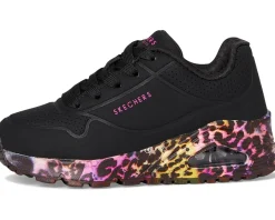 SKECHERS KIDS Uno Gen1 - Viva Leopard 310308L (Little Kid/Big Kid) Black/Multi Outlet