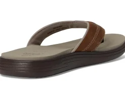 Johnston & Murphy Sandals|Sandals<Upton Flip Flop Brown Oiled Full Grain