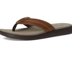 Johnston & Murphy Sandals|Sandals<Upton Flip Flop Brown Oiled Full Grain