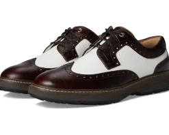 Johnston & Murphy Oxfords|Oxfords<Upton Gl3 Luxe Hybrid Dark Brown Croc Print/White Full Grain