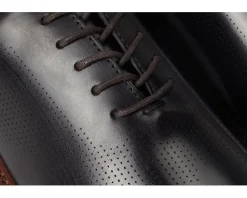 Johnston & Murphy Oxfords|Oxfords<Upton One-piece Perfed Plain Toe Mahogany Full Grain