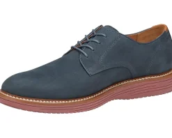 Oxfords|Oxfords|Johnston & Murphy Upton Plain Toe Navy Nubuck