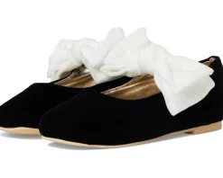 Janie and Jack Shoes<Velvet Bow Flats (Toddler/Little Kid/Big Kid) Multicolor