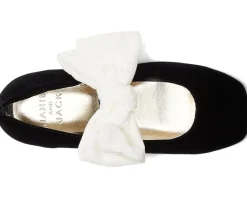 Janie and Jack Shoes<Velvet Bow Flats (Toddler/Little Kid/Big Kid) Multicolor