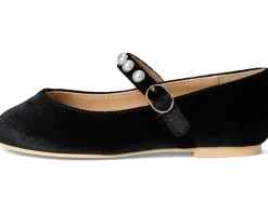 Shoes|Janie and Jack Velvet Pearl Flats (Toddler/Little Kid/Big Kid) Multicolor