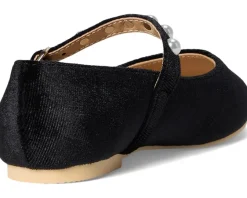 Shoes|Janie and Jack Velvet Pearl Flats (Toddler/Little Kid/Big Kid) Multicolor