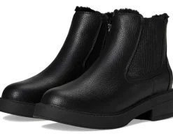 Blowfish Malibu Boots|Boots<Vera Cozy Booties Black Tumbled Faux Leather