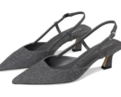 Stuart Weitzman Vinnie 50 Slingback Black/White Hot