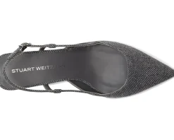 Stuart Weitzman Vinnie 50 Slingback Black/White Hot