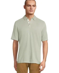 Johnston & Murphy Vintage Slub Polo Sage Best